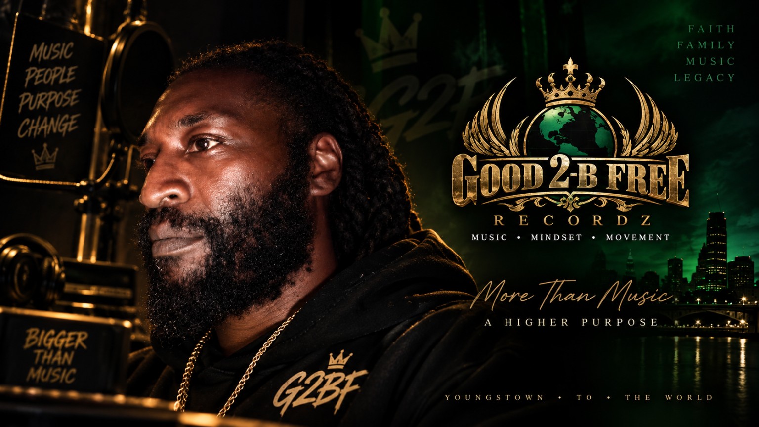 Soljahkoon Skoop, founder of GOOD 2-B FREE RECORDZ